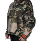 Multicolor Camouflage Hooded Sweatshirt Sweater