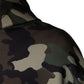 Multicolor Camouflage Hooded Sweatshirt Sweater
