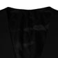 Black Wool Waistcoat Dress Formal Vest