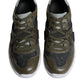 Multicolor Canvas Leather Low Top Sneaker Shoes