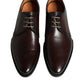 Brown Leather Lace Up Men Derby Formal Shoes