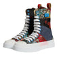 Multicolor Patchwork High Top Sneakers Shoes