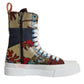 Multicolor Patchwork High Top Sneakers Shoes