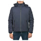 Blue Nylon Men Jacket