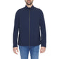 Blue Nylon Full-Length Jacket