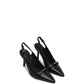 Black Leather High Heel