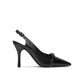 Black Leather High Heel