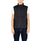 Black Polyester Sleveless Jacket