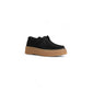 Black Suede Leather Platform