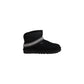 Black Suede Leather Ankle