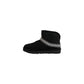Black Suede Leather Ankle