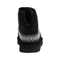 Black Suede Leather Ankle