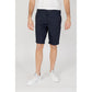 Blue Cotton Bermuda