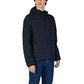 Blue Polyester Jackets & Coat