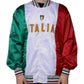 Multicolor Italia Button Down Bomber Jacket