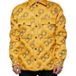 Yellow Logo Padded Buttoned Blouson Jacket