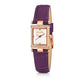 Purple Leather Dress Watch