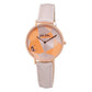 Beige Leather Dress Watch