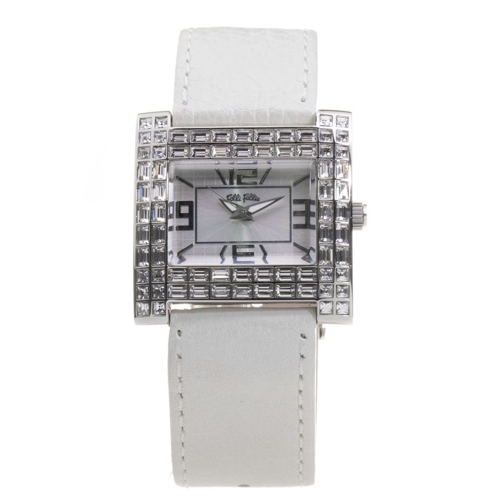 Gray Leather Dress Watch