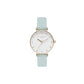 Bicolor Artificial Leather Dress Watch
