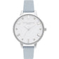 Blue Artificial Leather Dress Watch
