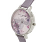 Gray Artificial Leather Dress Watch