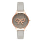 Gray Artificial Leather Dress Watch