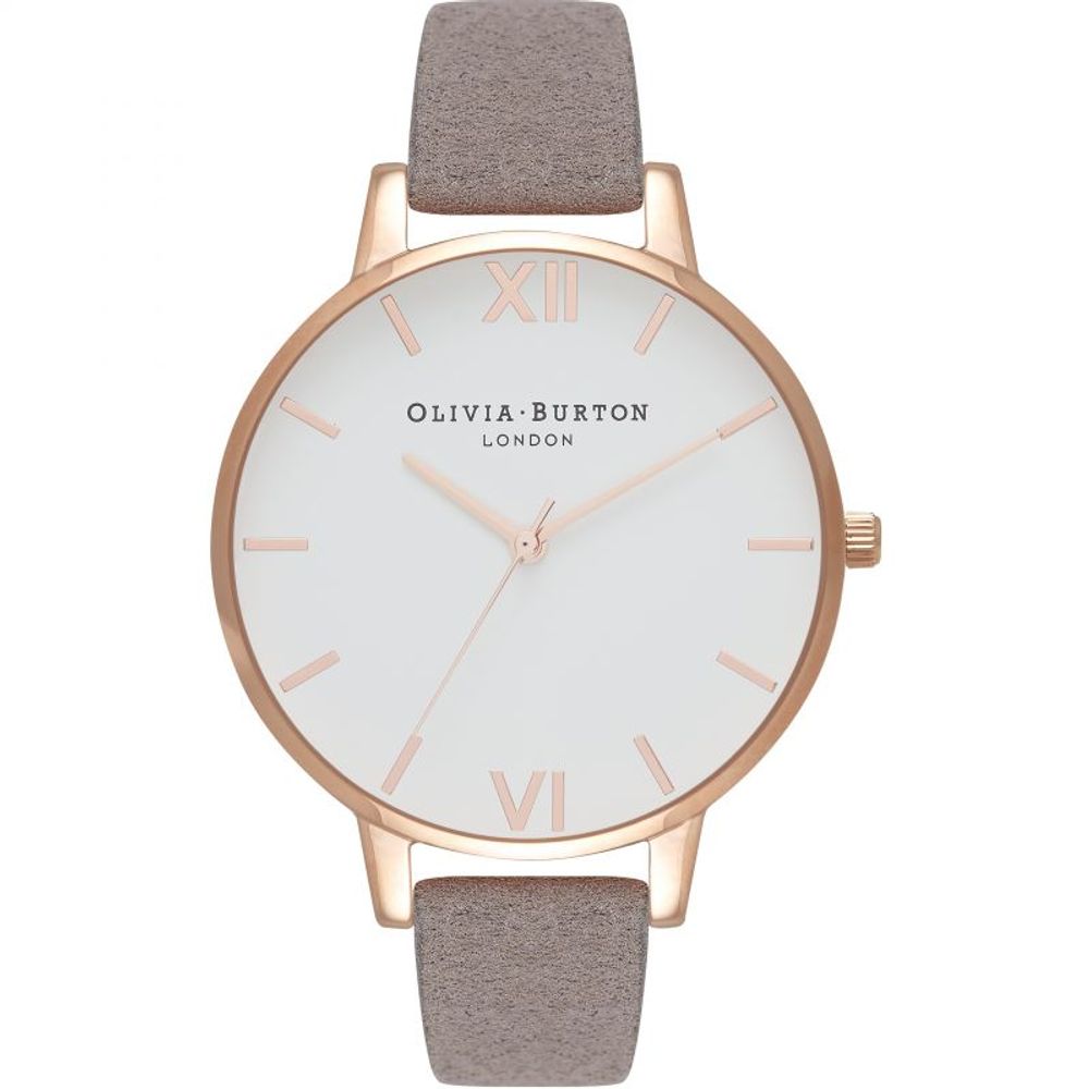 Gray Artificial Leather Dress Watch