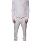 White Wool Silk 3 Piece SlimFit Formal Suit