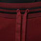 Dark Red Cotton Men Jogger Sweatpants Pants