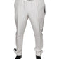 White Polyester Formal Dress Pants