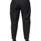 Black Crown Cotton Dress Pants