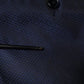 Blue Polyester Formal Tuxedo Pants