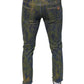 Blue Cotton Dye Slim Fit Men Denim Jeans