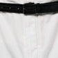White Cotton Men Dress Tapered Pants