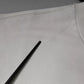White Logo Cotton Crew Neck Pullover Sweater