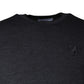 Dark Gray Wool Crew Neck Pullover Sweater