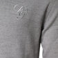 Light Gray Wool Crew Neck Pullover Sweater