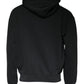 Black Logo Plaque Hooded Full Zip Sweater