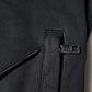 Black Logo Plaque Hooded Full Zip Sweater