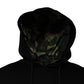 Black Pocket CottonHooded Sweatshirt Sweater