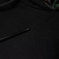 Black Pocket CottonHooded Sweatshirt Sweater