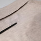 Beige Cashmere Knit Collared Pullover Sweater