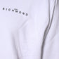 White Logo Cotton Hooded Sweatshirt Sweater