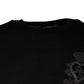 Black Crown Heart Crew Neck Pullover Sweater