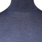 Purple Blue Long Sleeve Turtleneck Pullover Sweater