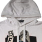 White Caesar Cotton Hooded Pullover Sweater