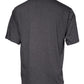 Gray Logo Patch Cotton Crew Neck T-shirt