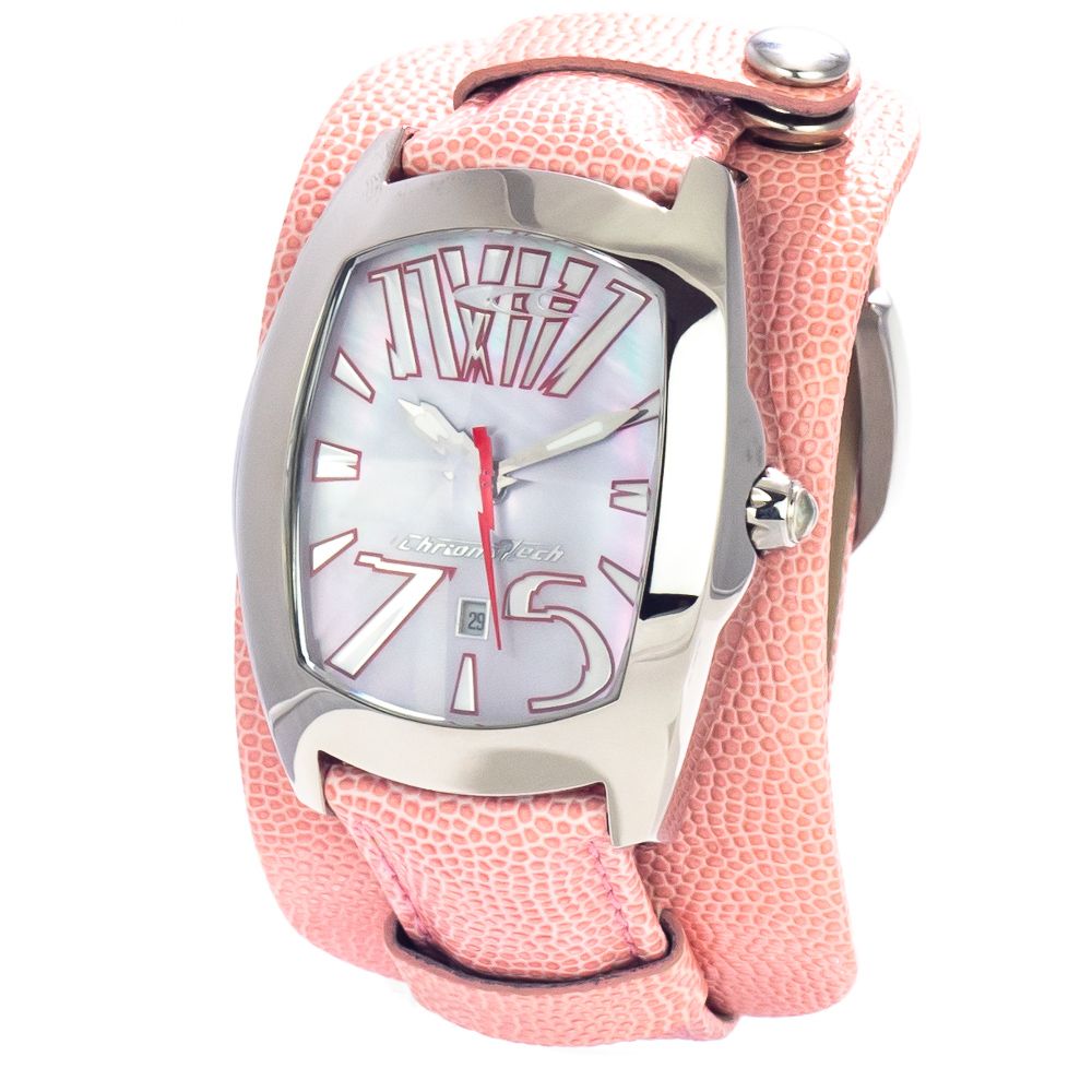 Multicolor Leather Dress Watch
