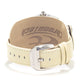 Beige Leather Dress Watch